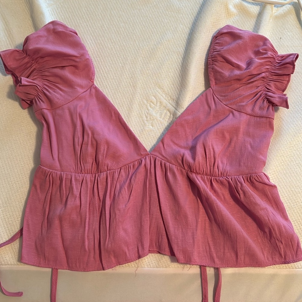 Pink vestique top